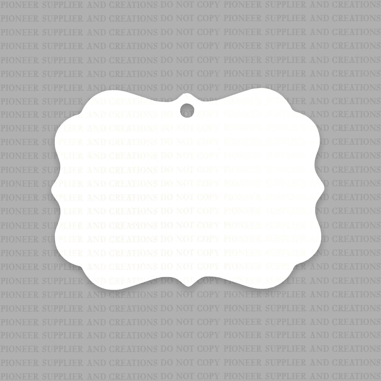 Rounded Luxe Ornament Sublimation Blank