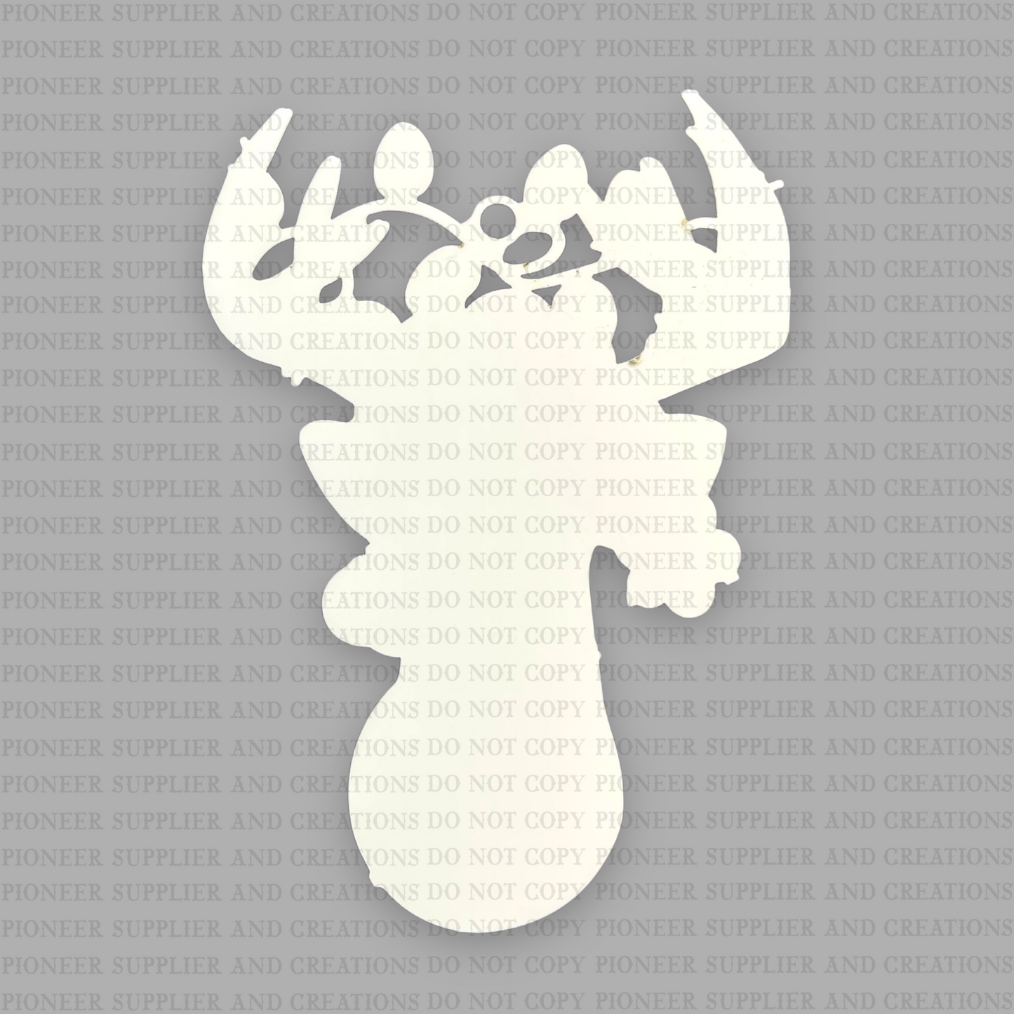 Rudolph Buck Ornament Sublimation Blank | Exclusive Southern Draw