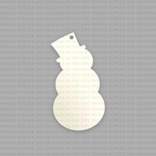 Snowman Ornament Sublimation Blank
