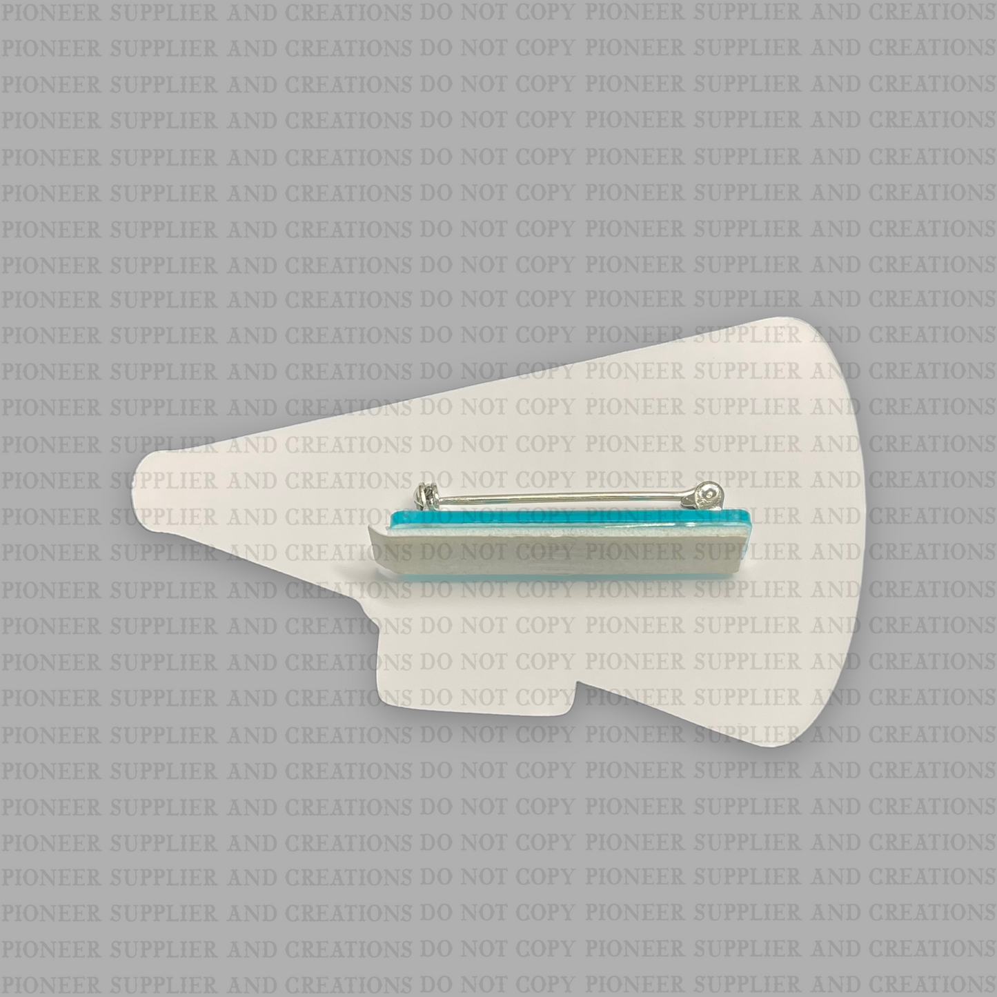 Megaphone Shaped Name Badge Sublimation Blank - Pioneer Supplier & Creations