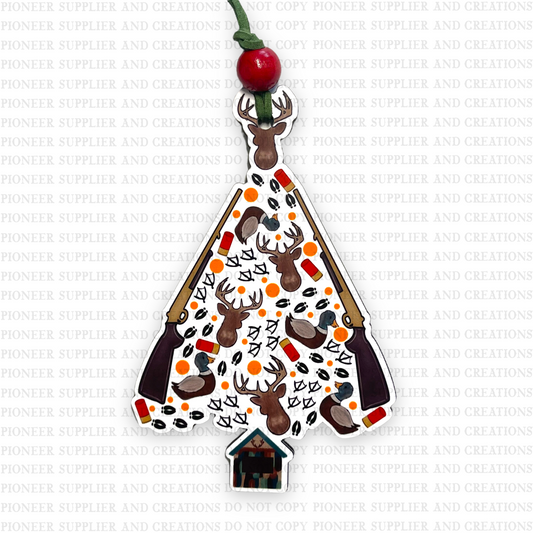 Hunting Tree Ornament Sublimation Blank | Exclusive Southern Draw
