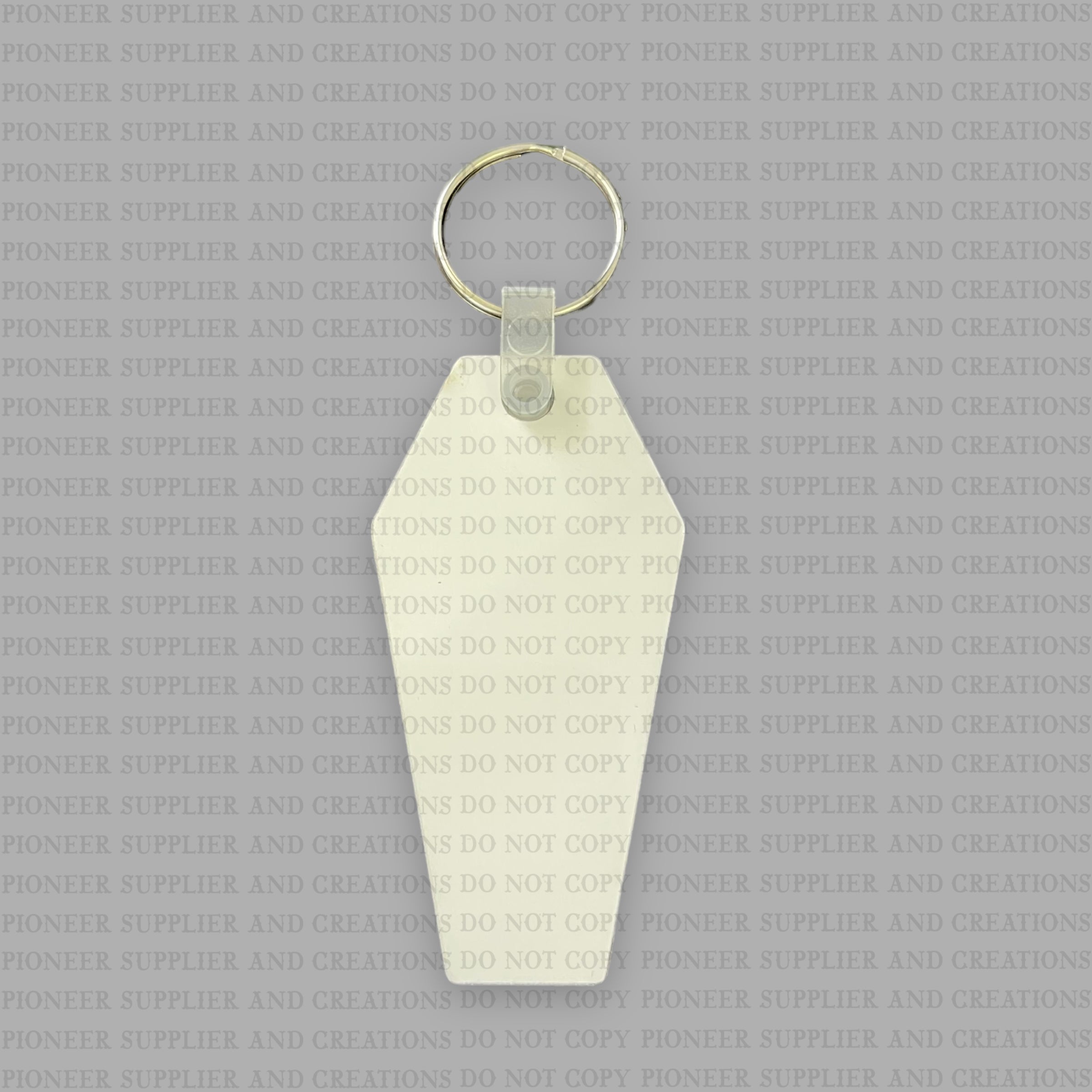 Conde Sublimation Blank PolyLeather Glitter Keychain - Round - Silver - NLP162