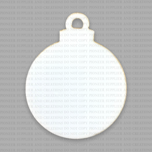 Christmas Ball Shaped Ornament Sublimation Blank - Pioneer Supplier & Creations