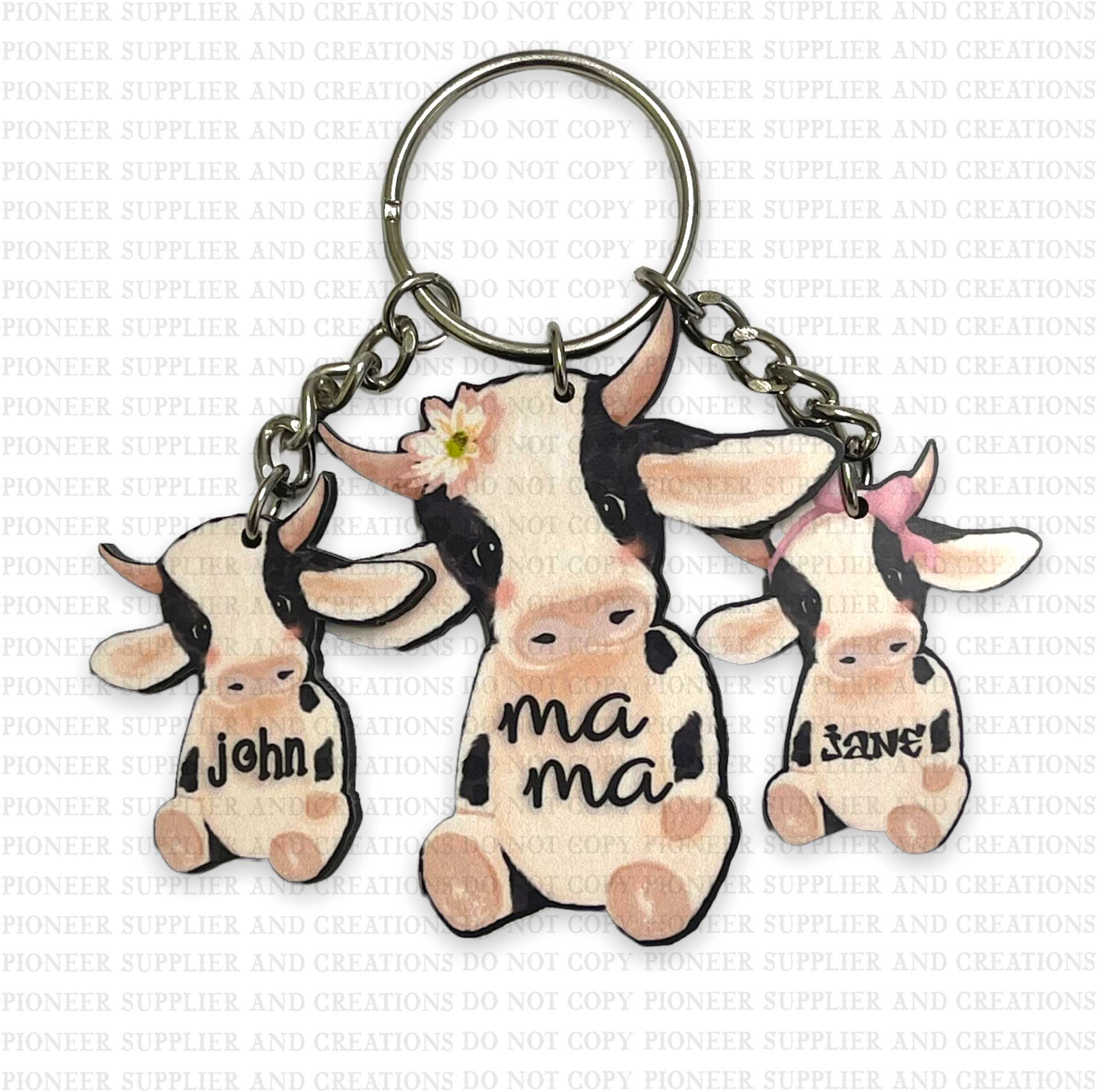 Pioneer Supplier & Creations Mama Bear Keychain | Add-On Cub Sublimation Blanks Mama Bear / Gloss Single