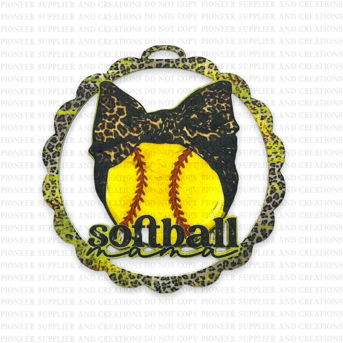 Softball Mama Air Freshener & Transfer Sublimation Blank