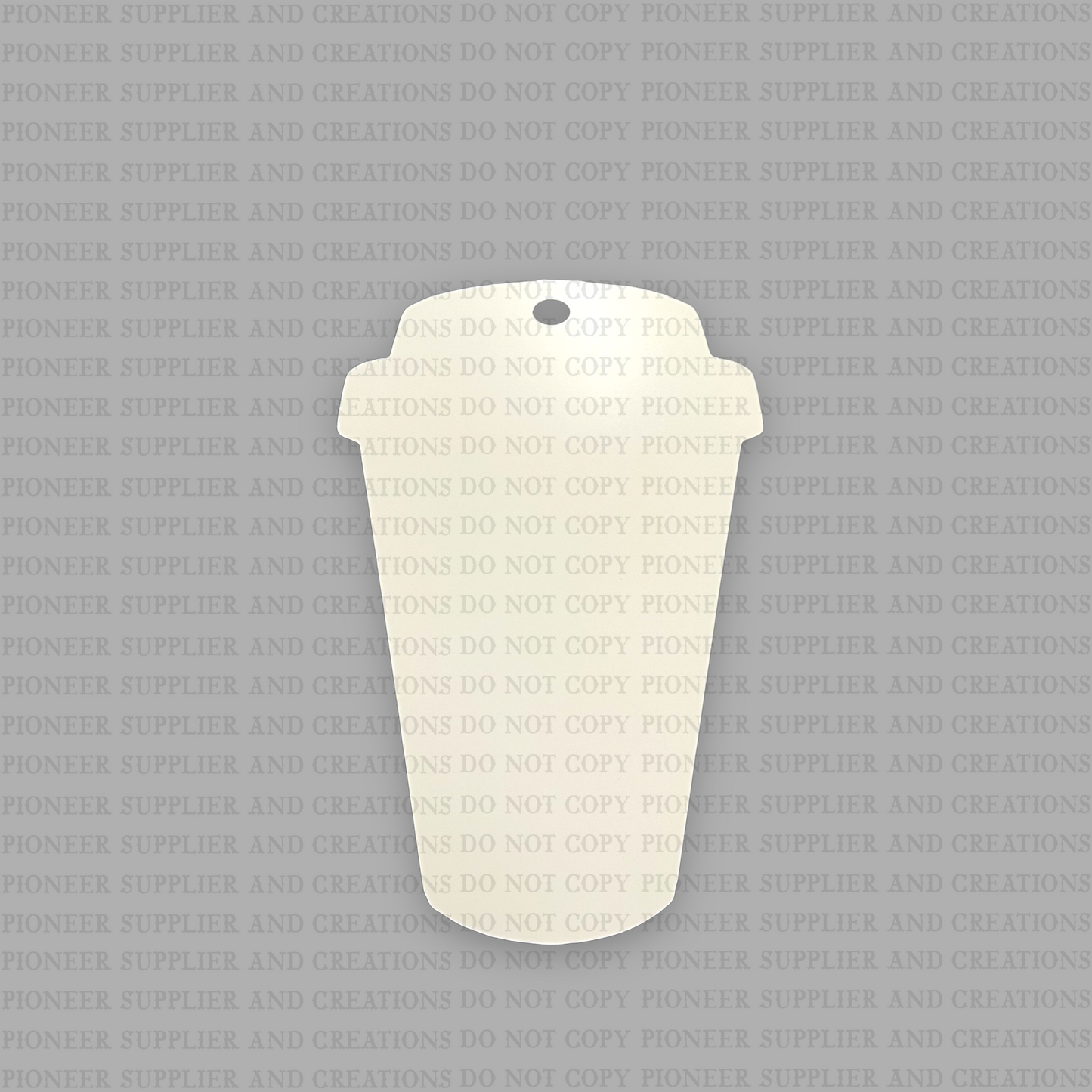 Latte Shaped Ornament Sublimation Blank