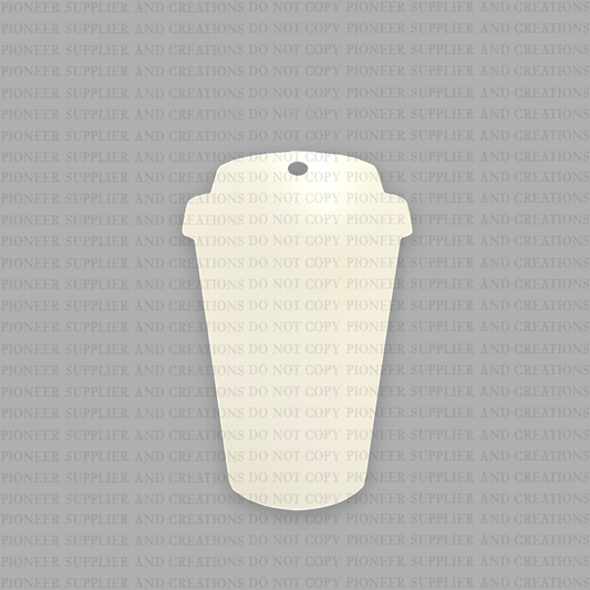 Latte Shaped Ornament Sublimation Blank