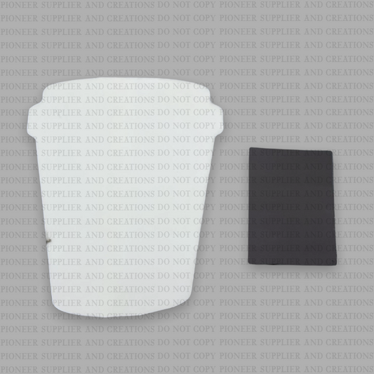 Coffee Cup Magnet Sublimation Blank