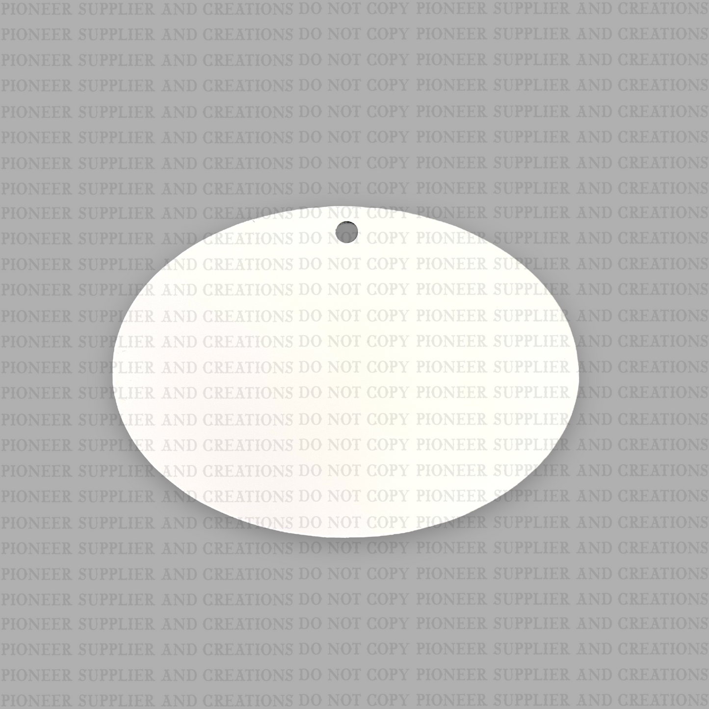 Horizontal Oval Ornament Sublimation Blank