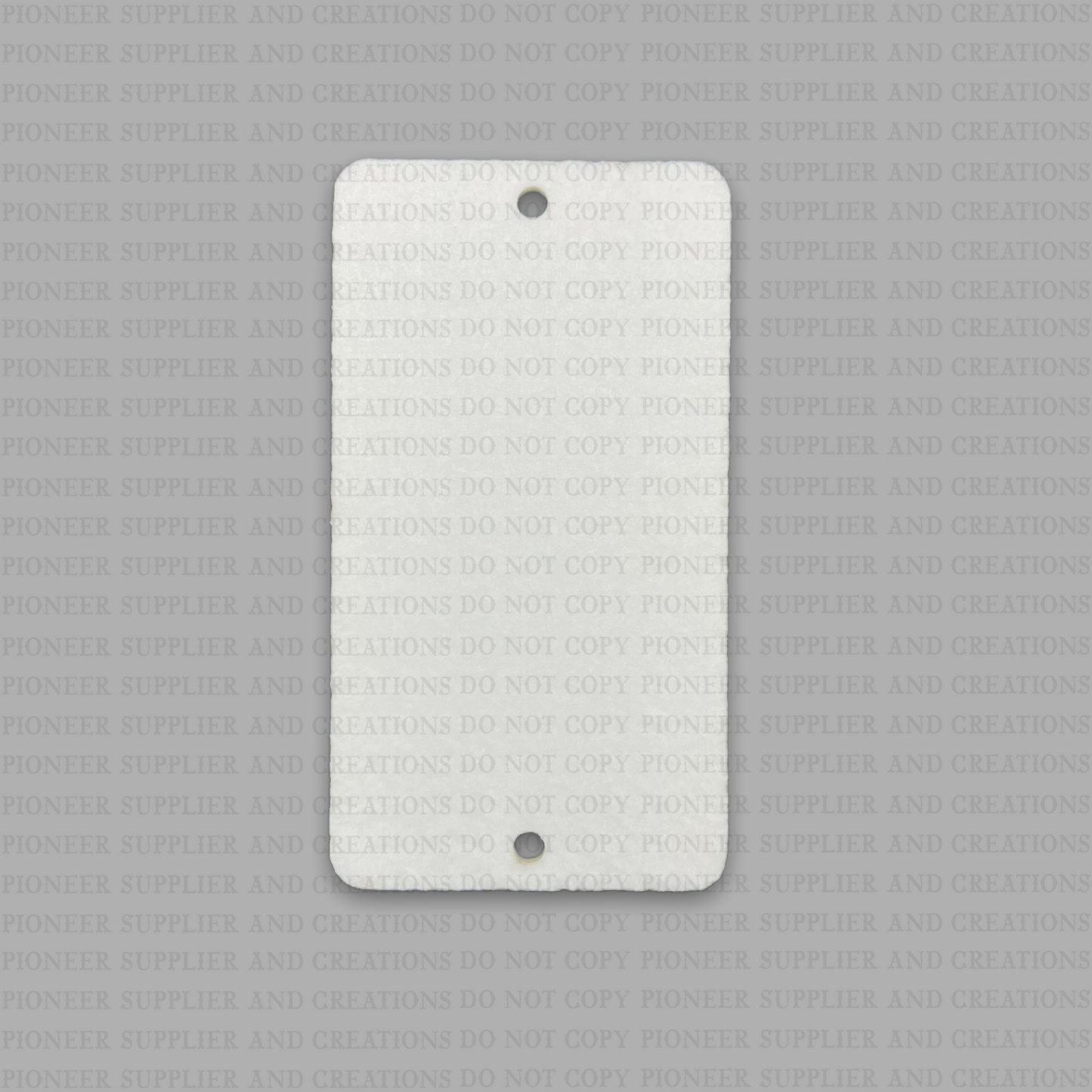 Rectangle Double Hole Air Freshener Sublimation Blank