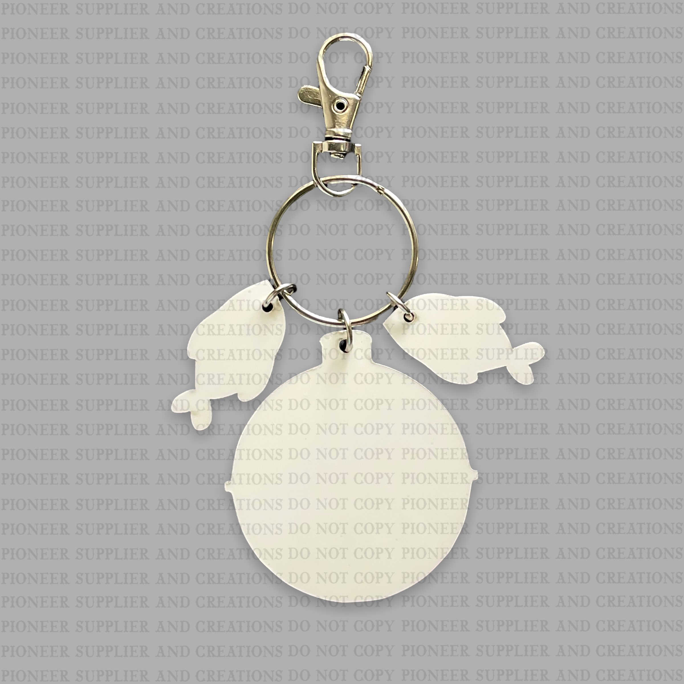  HARFINGTON 120pcs Sublimation Keychain Blanks 4 Shapes