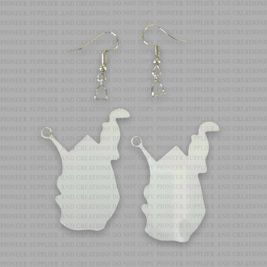 West Virginia | State | Shaped Earring Sublimation Blanks