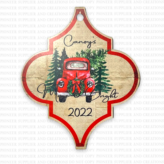 Arabesque Shaped Ornament Sublimation Blank