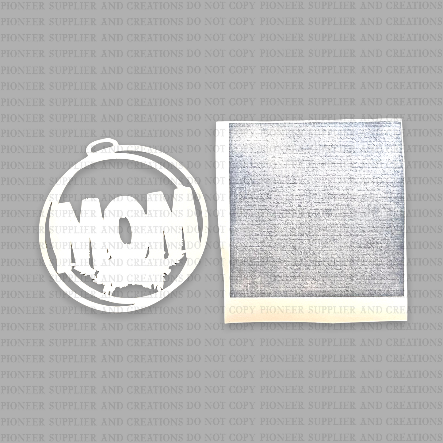 Tropical Sunflower Mom Car Charm Sublimation Blank