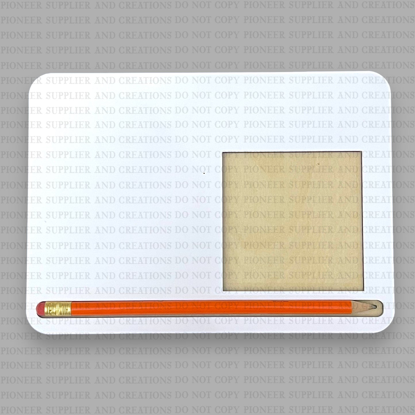 Sticky Note Pencil Holder Pad Sublimation Blank