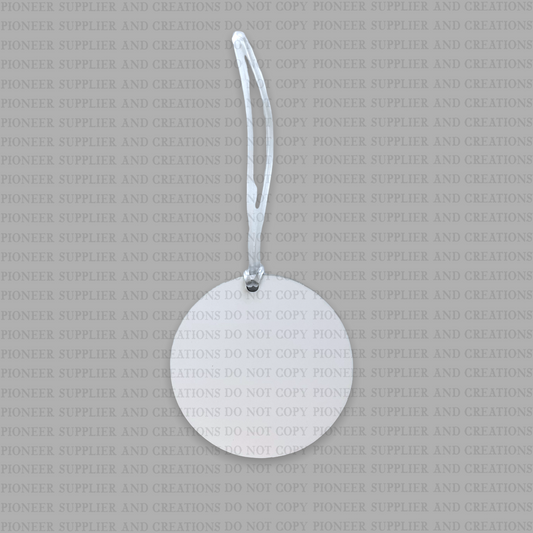 Circle Bag Tag Sublimation Blanks