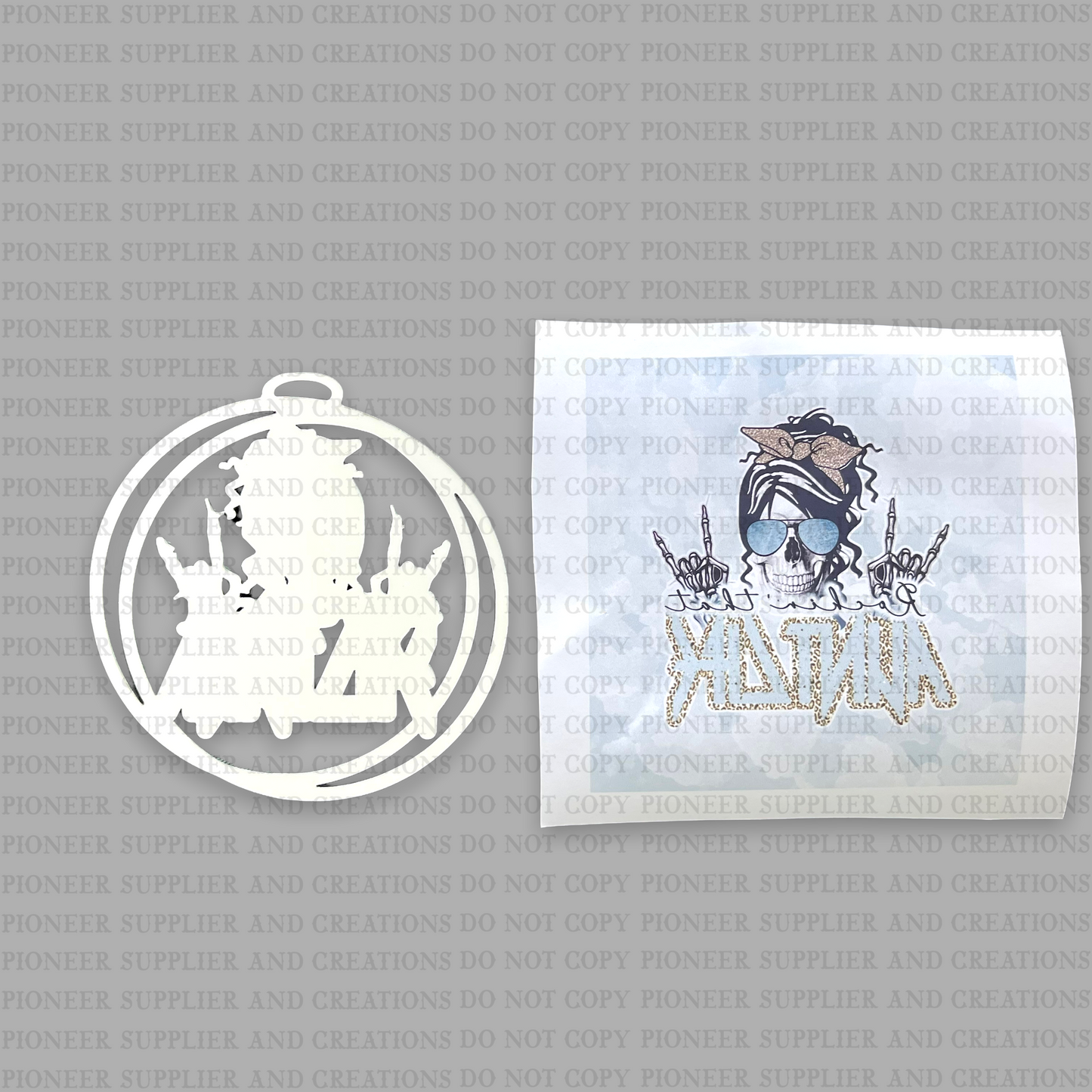 Aunt Life Car Charm Sublimation Blank