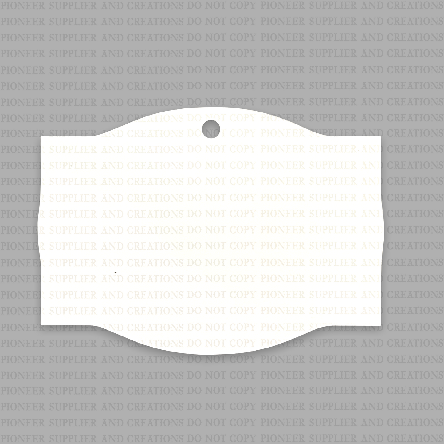 Colonial Shaped Ornament Sublimation Blank - Pioneer Supplier & Creations