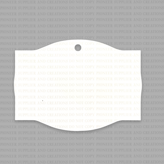 Colonial Shaped Ornament Sublimation Blank - Pioneer Supplier & Creations