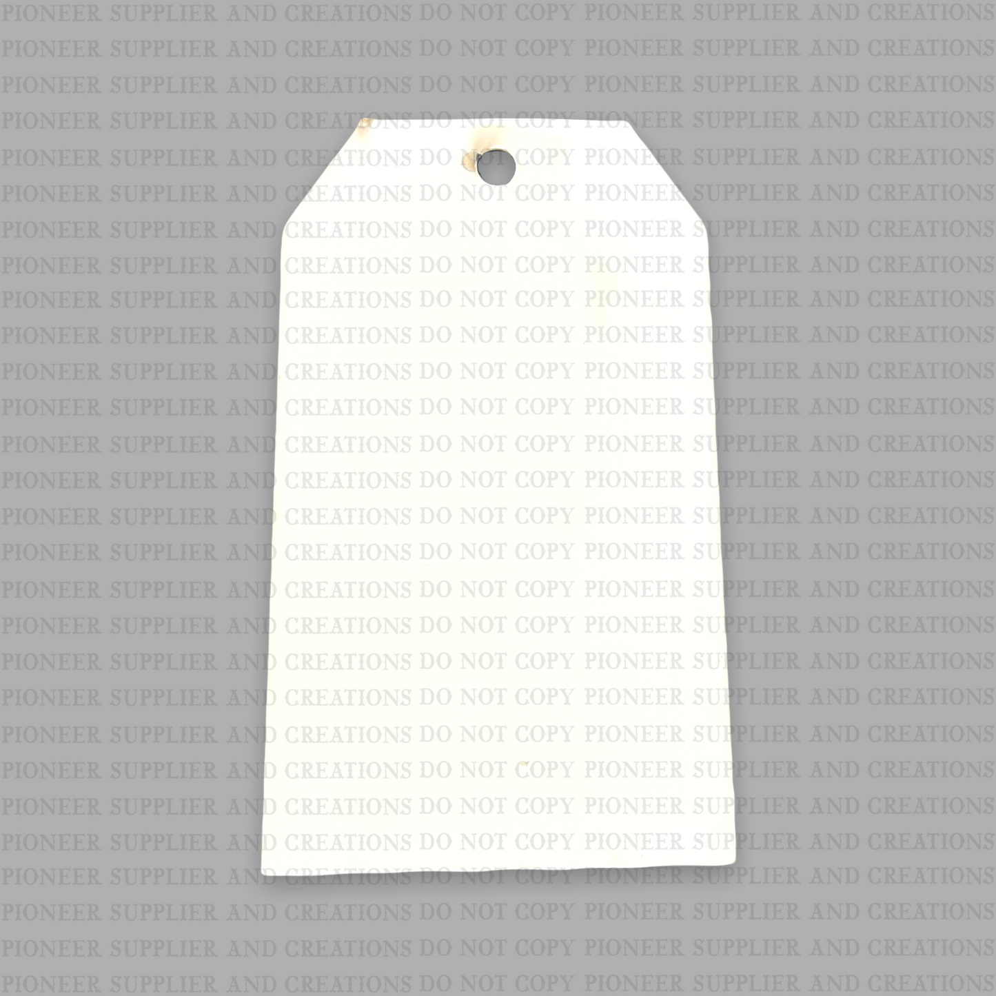 5” Gift Tag Ornament Sublimation Blank