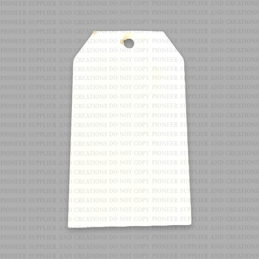 5” Gift Tag Ornament Sublimation Blank