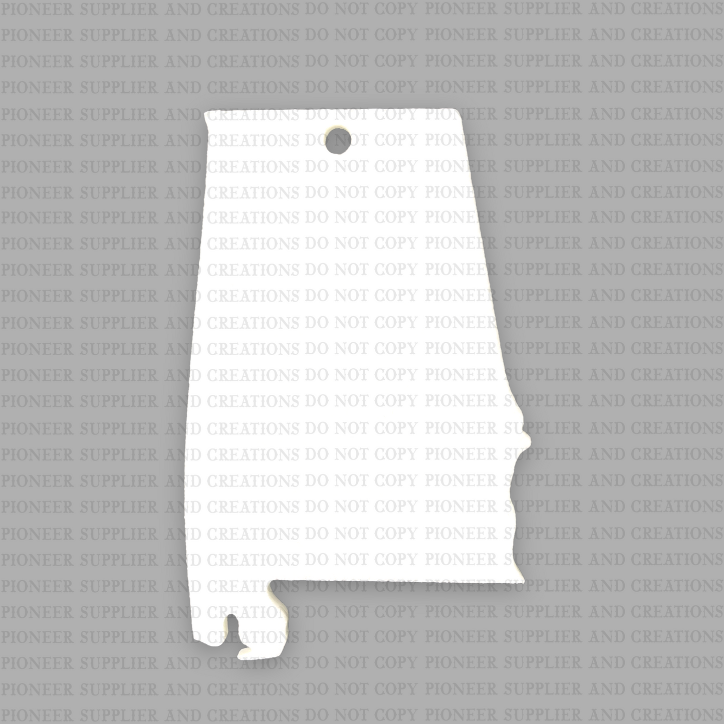 US State Shaped Air Freshener Sublimation Blanks
