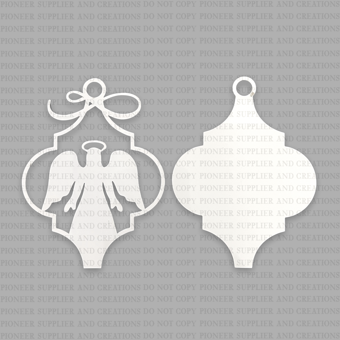 2D Angel Nativity Arabesque Ornament Sublimation Blank