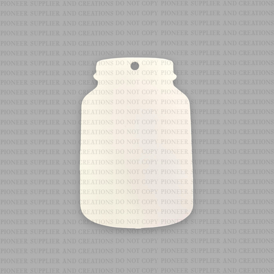 Mason Jar Ornament Sublimation Blank