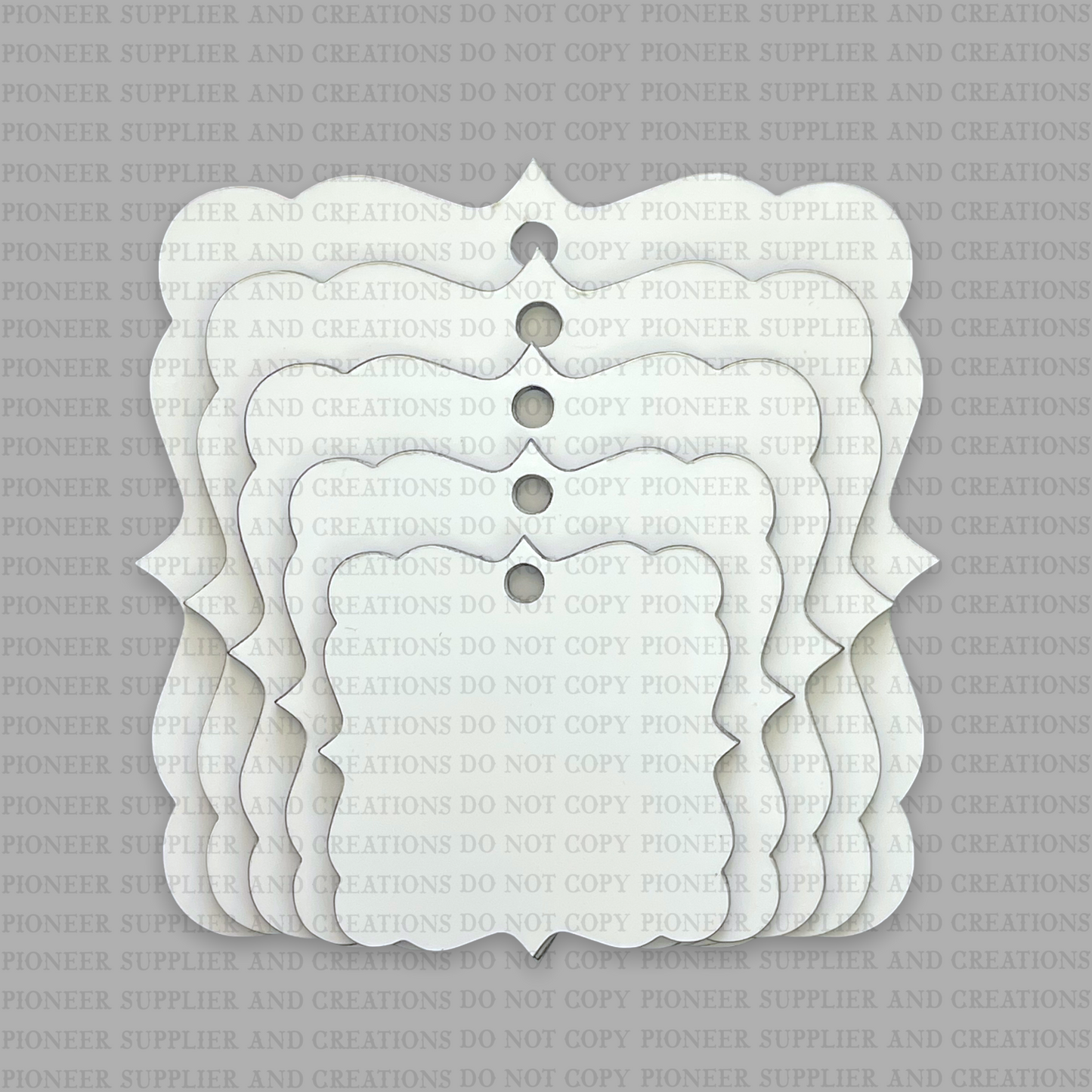 Ornate Square Sublimation Ornament Blank