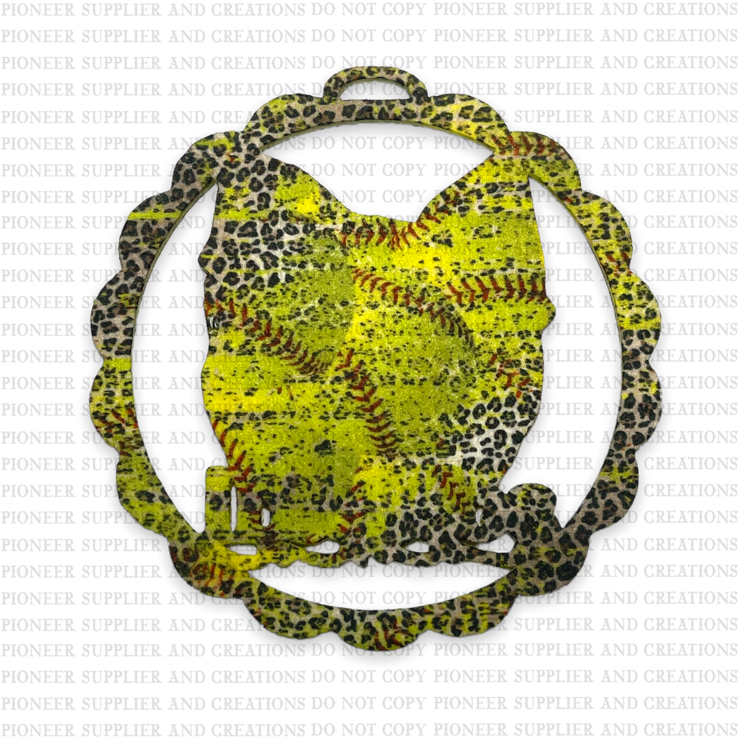 Softball Mama Air Freshener & Transfer Sublimation Blank
