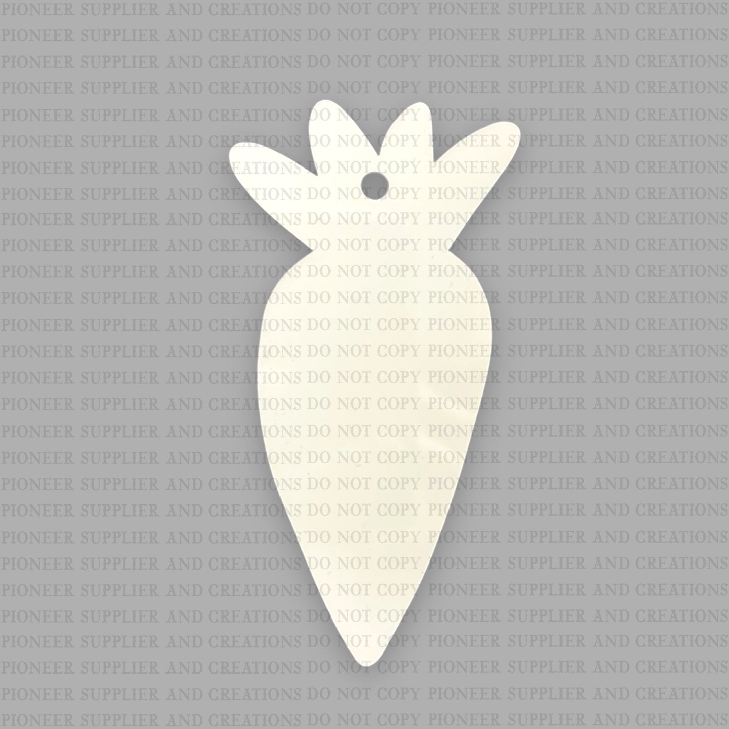 Carrot Basket Bag Tag Sublimation Blank | Exclusive Monogram Moments