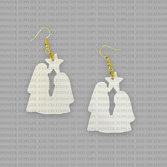 Manger Scene Shaped Earring Sublimation Blanks