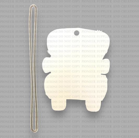 School Truck Bag Tag Sublimation Blank
