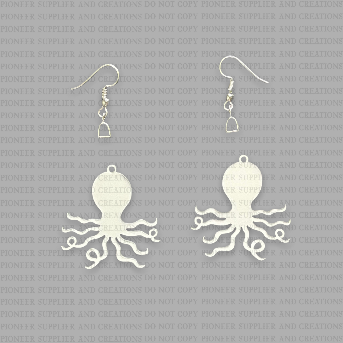 Octopus Earring Sublimation Blanks