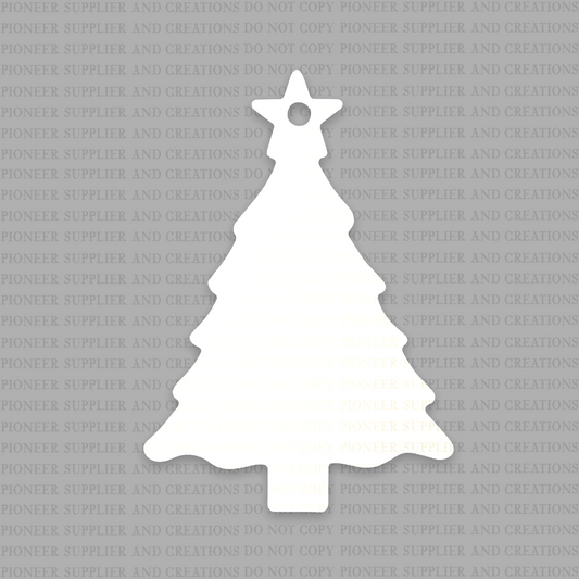 Star Tree Shaped Ornament Sublimation Blank