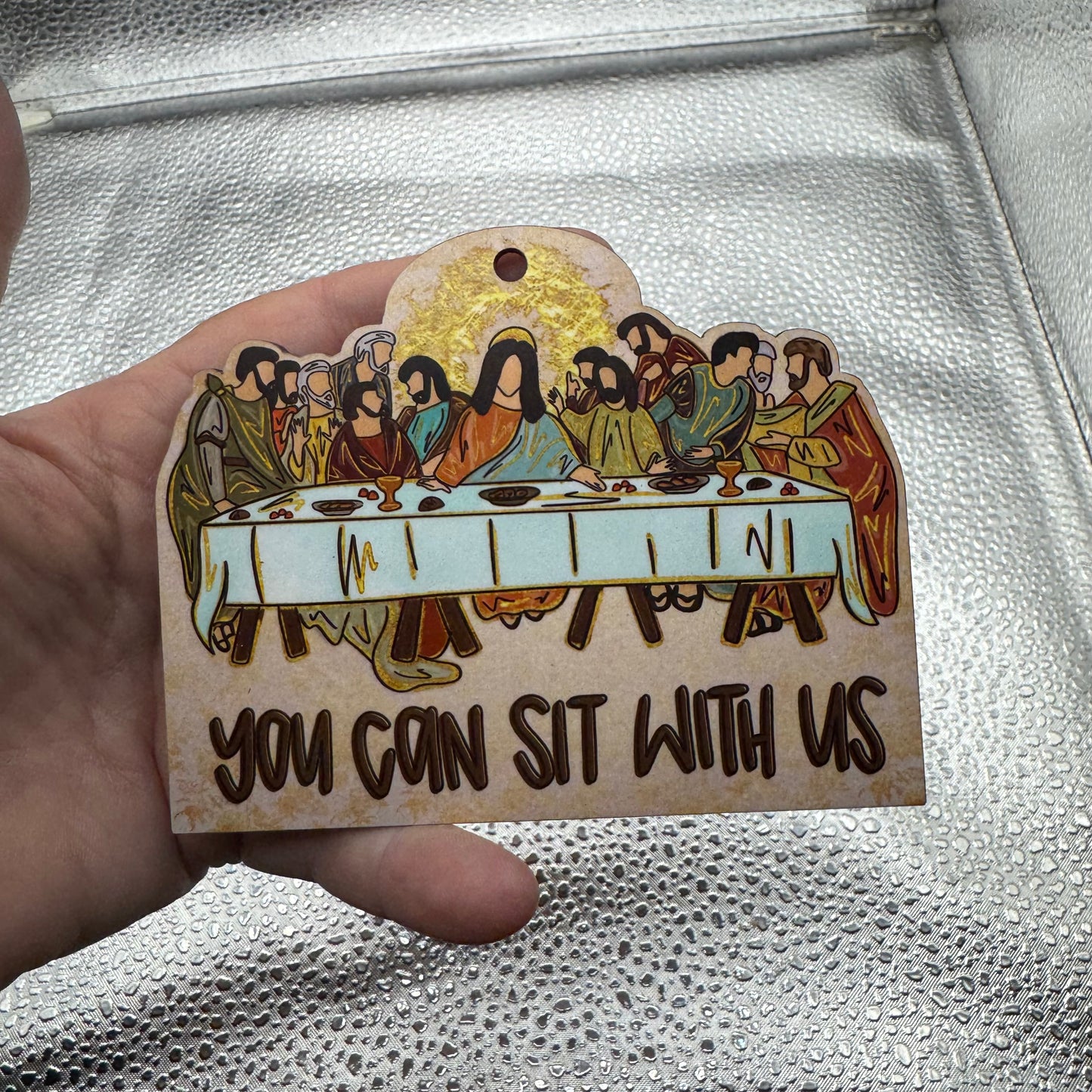 Sit With Us Pressed Blank