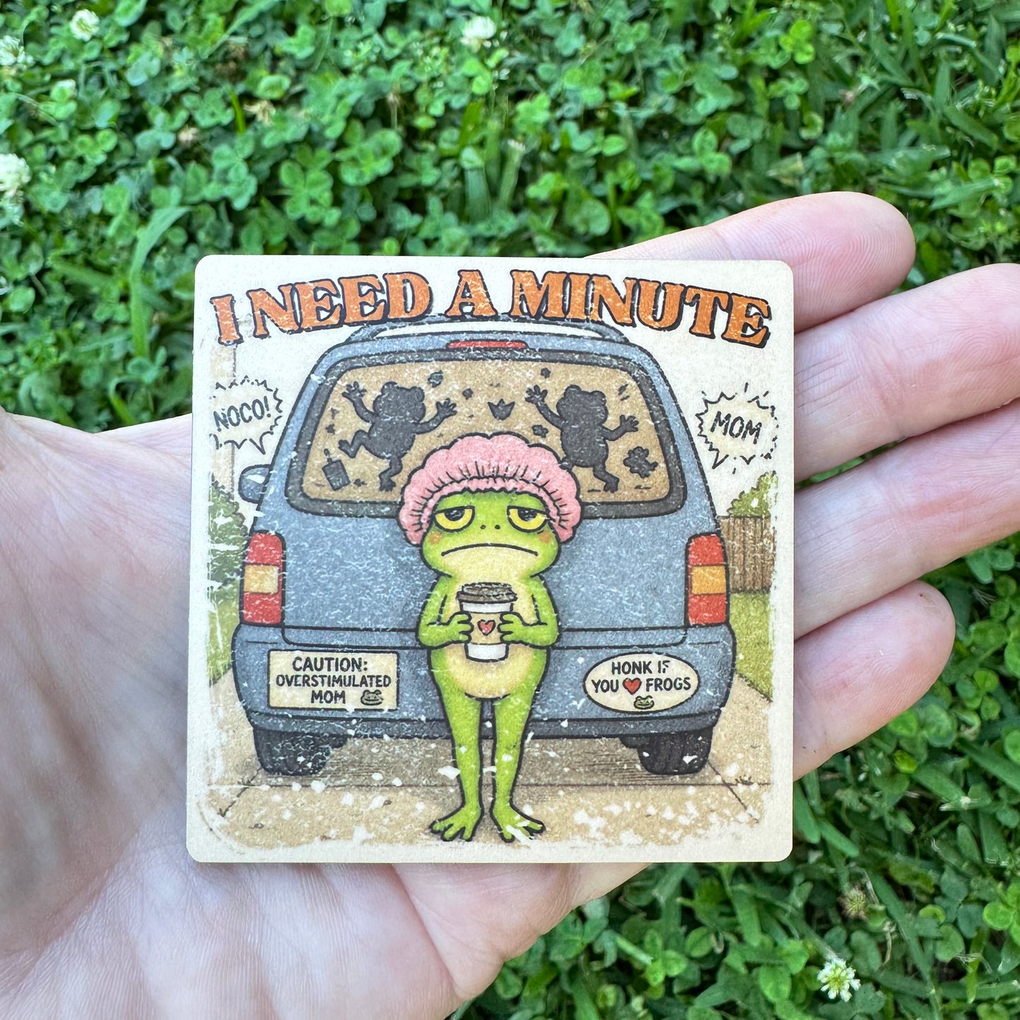 I Need A Minute Mom Magnet Sublimation Blank Kit