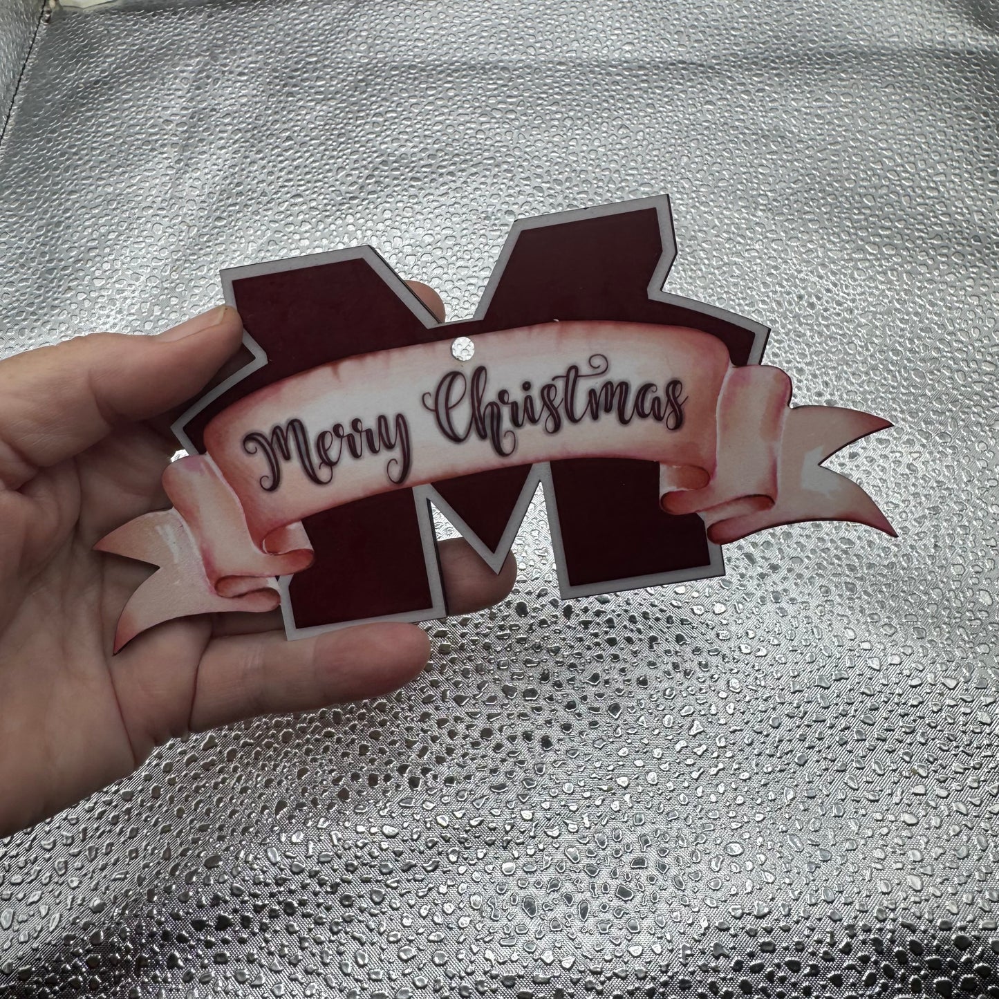 M State Merry Christmas Pressed Blank