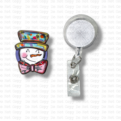 Funky Snowman Badge Button Sublimation Blank | Set of 2 SSD