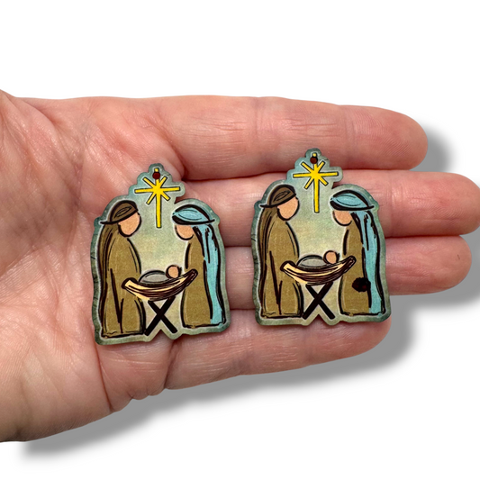 Nativity Earring Sublimation Blanks | G&M