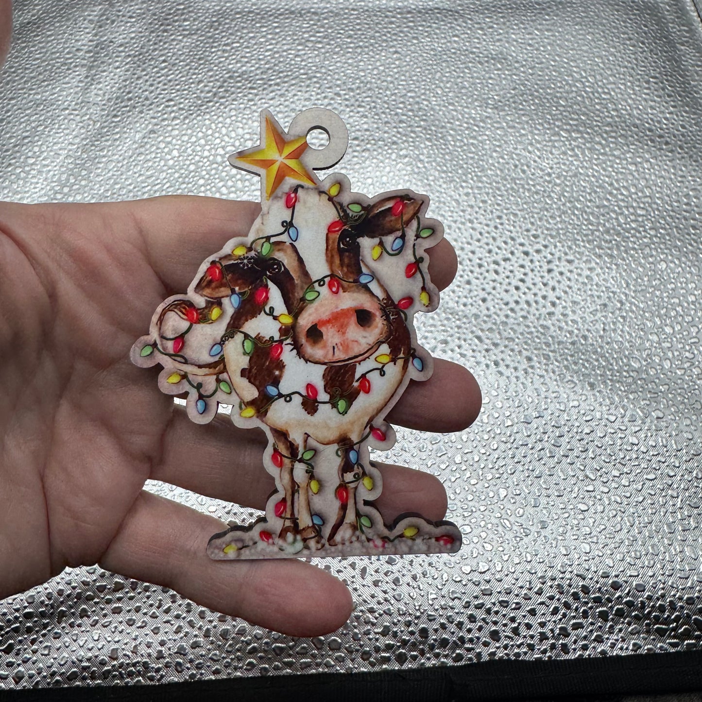 Cow Ornament Pressed Blank