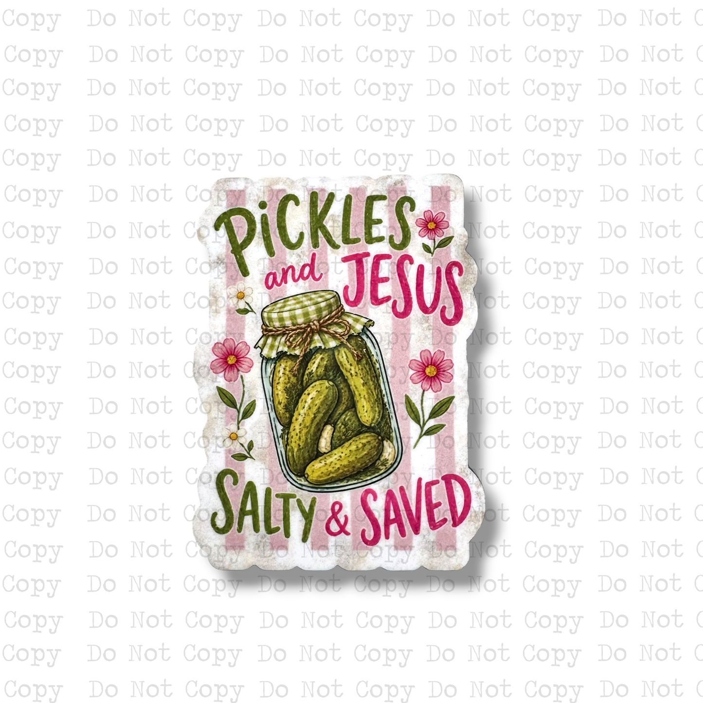 Pickles and Jesus Magnet Sublimation Blank Kit