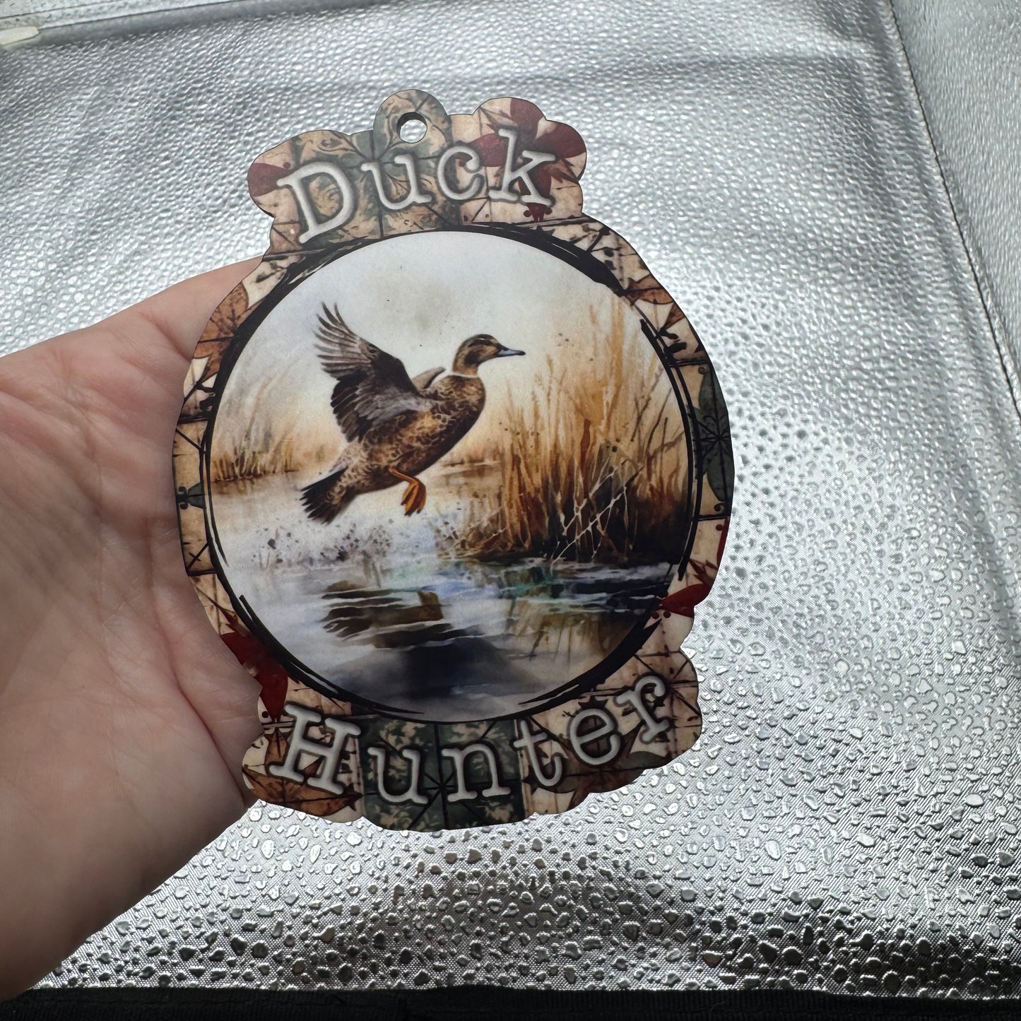 Duck Hunter Ornament Pressed Blank