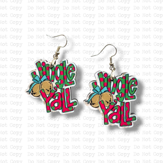 Jingle Yall Earring Sublimation Blank Kit | G&M