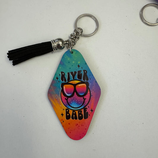 River Babe Finished Keychain