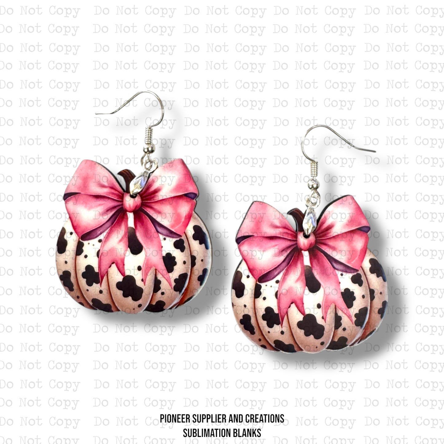 Cowhide Pumpkin Earring Sublimation Blank Kit | Exclusive