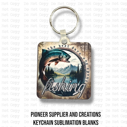 The Best Days Keychain Sublimation Blank Kit