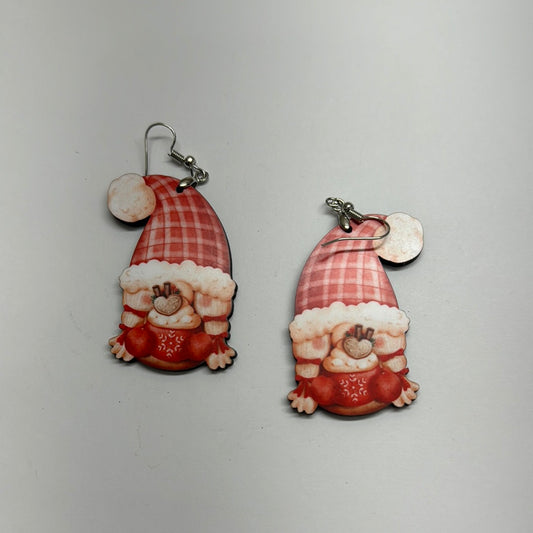 Red Hat Gnome Finished Earring