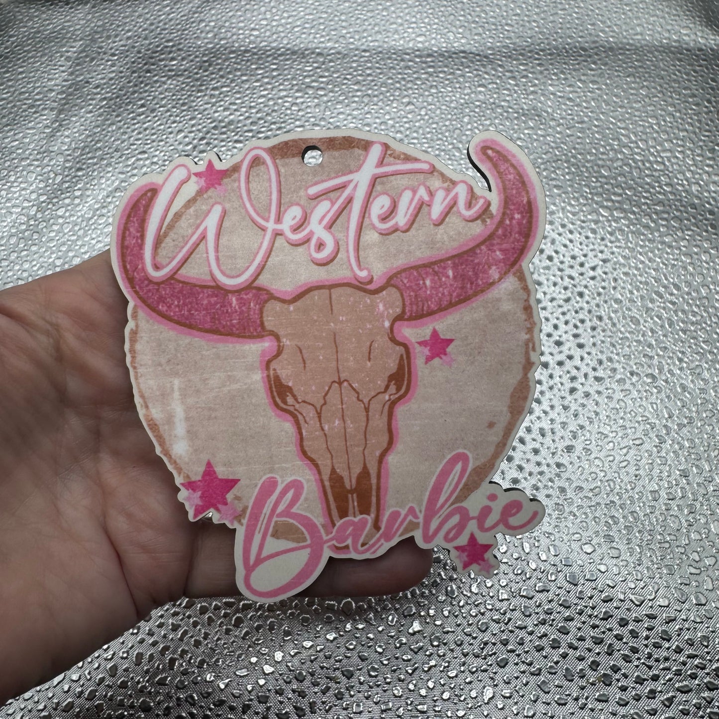 Western Barbie Ornament Pressed Blank