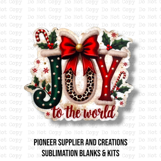 Joy To The World Magnet Sublimation Blank Kit